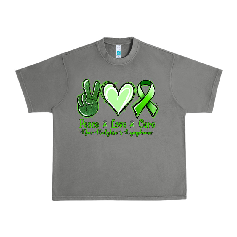 Peace Love Cure Non Hodgkin's Lymphoma Urban Heavy Tee by Jasminsmagicworld | Teevron
