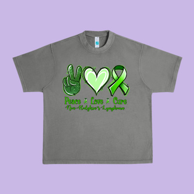 Peace Love Cure Non Hodgkin's Lymphoma Urban Heavy Tee Designed By Jasminsmagicworld