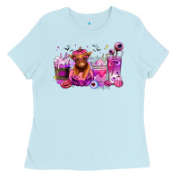 Baby Blue Halloween Heifer coffee cups Ladies Tee - RanaPortraitStore