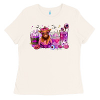 Halloween Heifer Coffee Cups Ladies Tee | Teevron