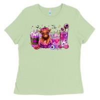 Matcha Halloween Heifer coffee cups Ladies Tee - RanaPortraitStore
