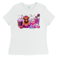 White Halloween Heifer coffee cups Ladies Tee - RanaPortraitStore