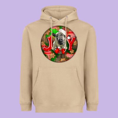 Christmas Hampshire Sheep Heavyweight Hoodie Designed By Lillyallendesigns
