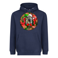Navy christmas hampshire sheep Heavyweight Hoodie - LillyAllenDesigns