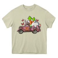 Mossy happy easter pink truck with bunny Heavy Core Tee - RanaPortraitStore
