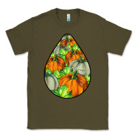 Army Green Fall Teardrop Classic Tee - LillyAllenDesigns