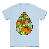 Dusty Blue Fall Teardrop Classic Tee - LillyAllenDesigns