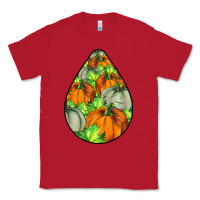 Red Fall Teardrop Classic Tee - LillyAllenDesigns