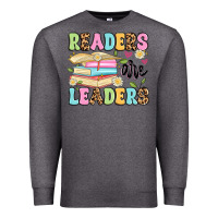 Charcoal Heather readers are leaders Premium Sweatshirt - Artiststas