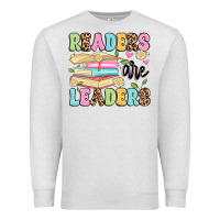 Oatmeal Heather readers are leaders Premium Sweatshirt - Artiststas