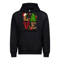 Black love teacher life christmas Urban Hoodie - CowGirlArtShop