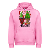 Fuchsia Pink love teacher life christmas Urban Hoodie - CowGirlArtShop