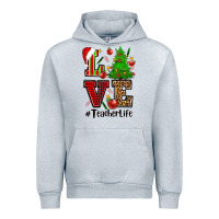 Heather Grey love teacher life christmas Urban Hoodie - CowGirlArtShop