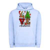 Pigment Grape Ice love teacher life christmas Urban Hoodie - CowGirlArtShop