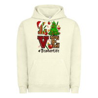 Pigment Pistachio love teacher life christmas Urban Hoodie - CowGirlArtShop