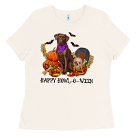 Bone Happy Howl-o-ween Ladies Tee - RanaPortraitStore