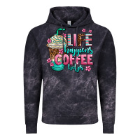 Cloud Black life happens coffee  helps Vintage Hoodie - AdoDesignShop