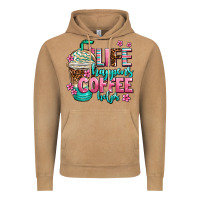 Vintage Camel life happens coffee  helps Vintage Hoodie - AdoDesignShop