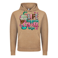 Vintage Coffee life happens coffee  helps Vintage Hoodie - AdoDesignShop