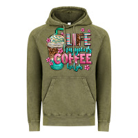 Vintage Olive life happens coffee  helps Vintage Hoodie - AdoDesignShop