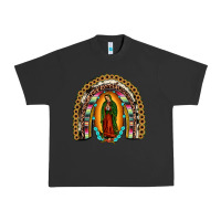 Pigment Black our lady of Guadalupe rainbow Urban Heavy Tee - JahusDesignShop