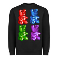 Black jellybear Heavyweight Sweatshirt - AdoDesignShop