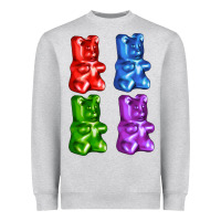 Heather Grey jellybear Heavyweight Sweatshirt - AdoDesignShop