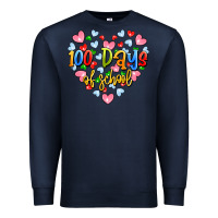 Navy 100 days of school Premium Sweatshirt - Artiststas