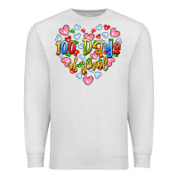 Oatmeal Heather 100 days of school Premium Sweatshirt - Artiststas