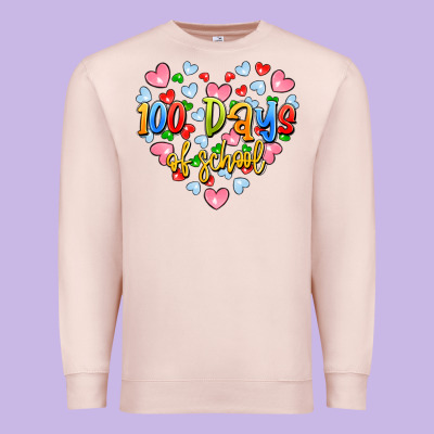100 Days Of School Premium Sweatshirt Designed By Artiststas