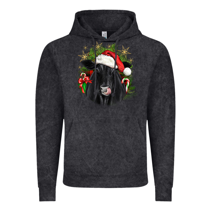 Christmas Black Angus Vintage Hoodie by JahusDesignShop | Teevron