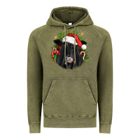 Vintage Olive christmas black angus Vintage Hoodie - JahusDesignShop