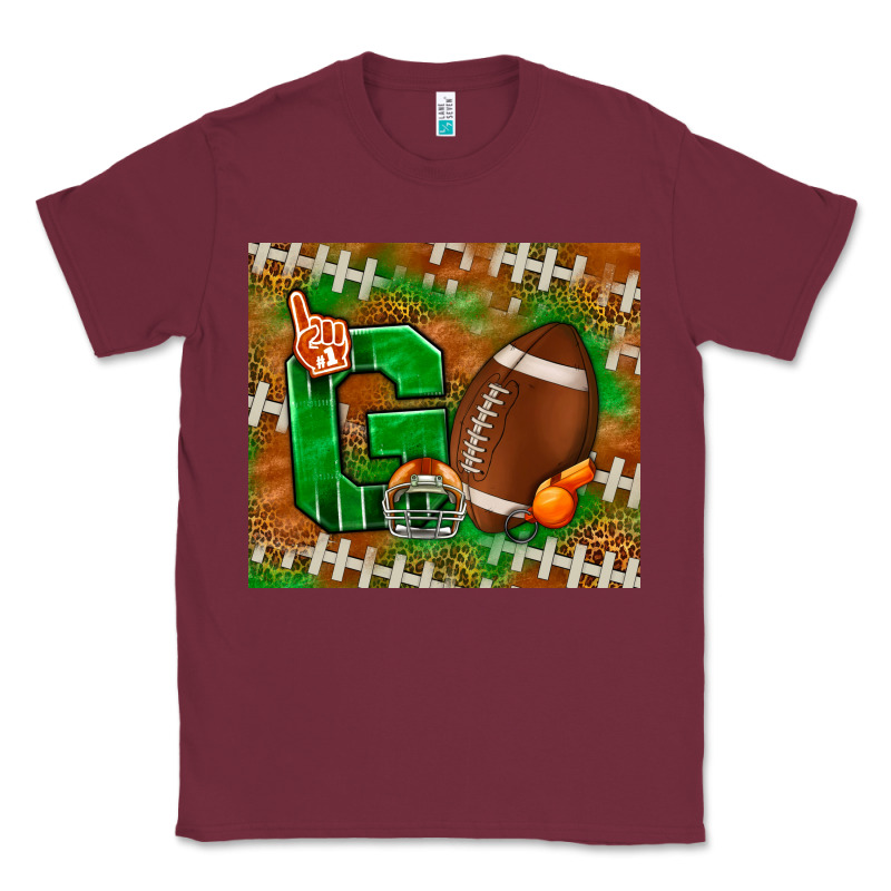 Go American Football Leopard Classic Tee by NancyCooperArtShop | Teevron
