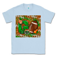 Dusty Blue go american football leopard Classic Tee - NancyCooperArtShop
