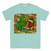 Seafoam go american football leopard Classic Tee - NancyCooperArtShop
