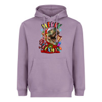 Lavender t rex merry rexmas Heavyweight Hoodie - LillyAllenDesigns