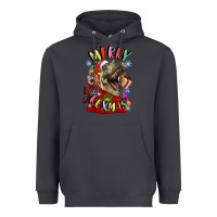 Smoke t rex merry rexmas Heavyweight Hoodie - LillyAllenDesigns