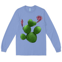 Colony Blue heart cactus Long Sleeve Tee - Jasminsmagicworld