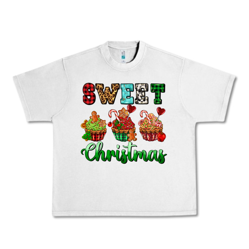 Sweet Christmas With Cupcake Urban Heavy Tee by AdoDesignShop | Teevron