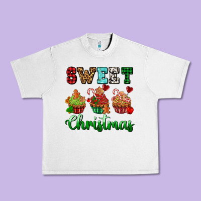 Sweet Christmas With Cupcake Urban Heavy Tee Designed By Adodesignshop