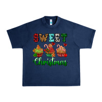 Navy sweet Christmas with cupcake Urban Heavy Tee - AdoDesignShop