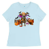 Baby Blue Heifer Cow Halloween Ladies Tee - RanaPortraitStore