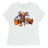 White Heifer Cow Halloween Ladies Tee - RanaPortraitStore