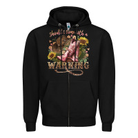 Black shouldve come with a warning boots  cowboy Zipper Hoodie - NancyCooperArtShop