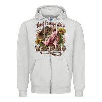 Dove Grey shouldve come with a warning boots  cowboy Zipper Hoodie - NancyCooperArtShop