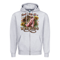 Heather Grey shouldve come with a warning boots  cowboy Zipper Hoodie - NancyCooperArtShop