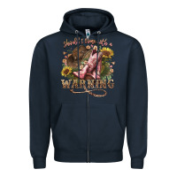 Navy shouldve come with a warning boots  cowboy Zipper Hoodie - NancyCooperArtShop