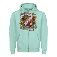 Seafoam shouldve come with a warning boots  cowboy Zipper Hoodie - NancyCooperArtShop