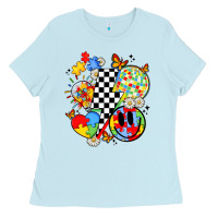 Baby Blue retro autism awareness Ladies Tee - JahusDesignShop