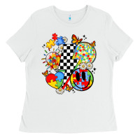 White retro autism awareness Ladies Tee - JahusDesignShop